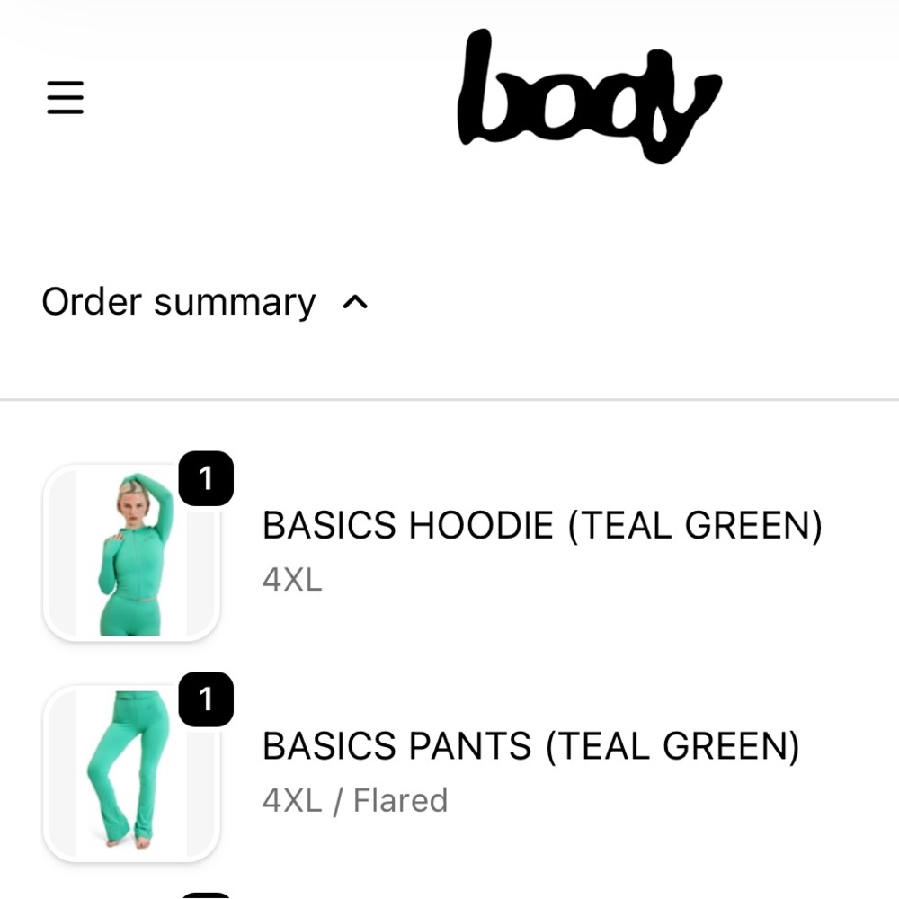 Body By Raven Tracy Body Basics Teal Size 4XL (RUNS SMALL) - Picture 6 of 6